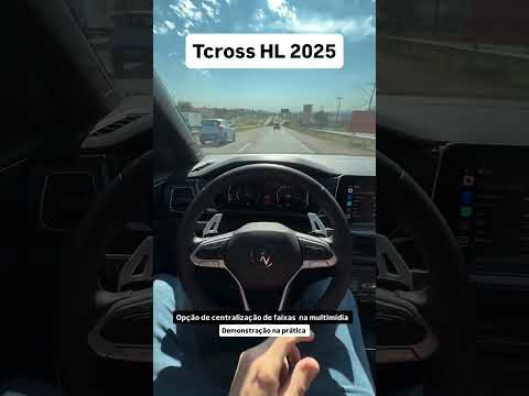 T-Cross 2025: desbloqueio Lane Assist centralizado — até 10 min sem mão